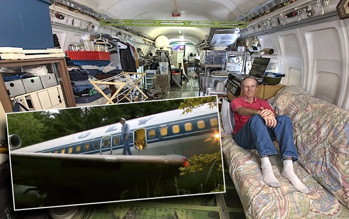ÎÏÎ¿ÏÎ­Î»ÎµÏÎ¼Î± ÎµÎ¹ÎºÏÎ½Î±Ï Î³Î¹Î± Bruce Campbell Turns Boeing 727 Plane Into home
