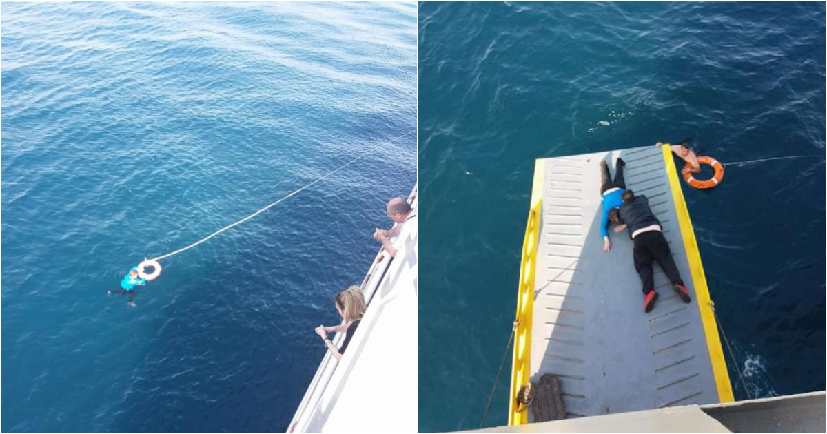 69χρονη γυναίκα βρέθηκε στη θάλασσα με τα ρούχα 5 μίλια από τον Πειραιά και διασώθηκε από πλοίο