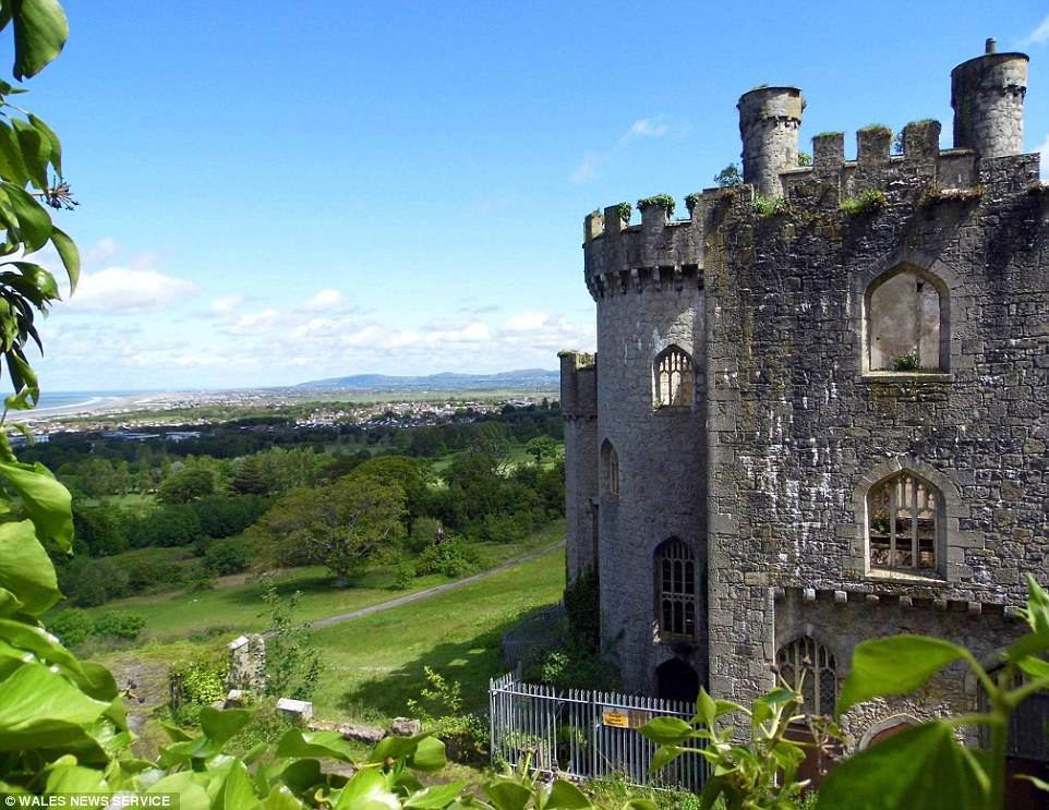 Gwrych Castle in North Wales was constructed between 1812 and 1822 and sits within 160 acres of picturesque grounds