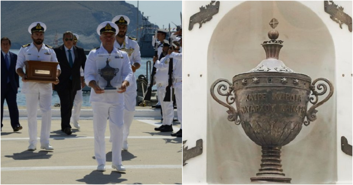 Η καρδιά του ναυάρχου Κωνσταντίνου Κανάρη επέστρεψε ξανά μετά από 194 χρόνια στα Ψαρά