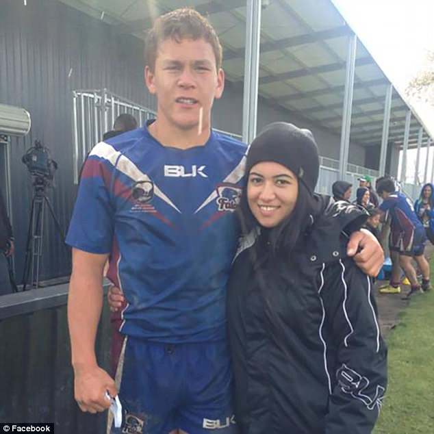 Manukau-Togiavalu (right) gave evidence at the trial of Vincent Skeen, who killed her rugby league star cousin Luke Tipene (left) at a party in 2014