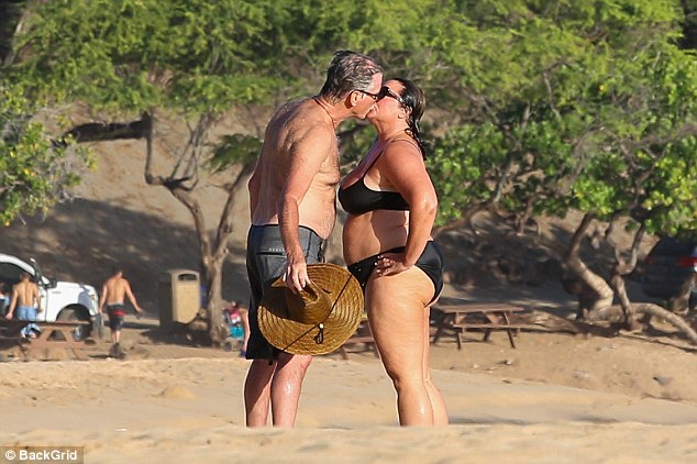 In 2017, Pierce and Keely showed off another example of their clear love as they were pictured kissing in Hawaii