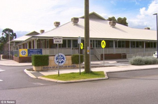 Children at Queen of Apostles Catholic School (pictured) in Riverton, Western Australia, allegedly strung Amber Yoon up by her neck, causing her to choke