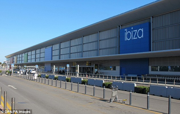 The passenger alerted officials at Ibiza Airport (file photo) who returned the stolen speakerÂ 