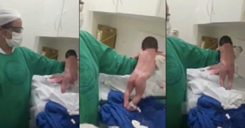 Νοσοκόμα πάει να καθαρίσει νεογέννητο κοριτσάκι, αλλά δεν πιστεύει στα μάτια της όταν το μωρό αρχίζει να «τρέχει»