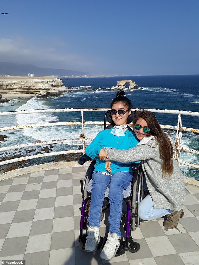 The Chilean government temporary halted collection of an import tax for a period of 30 days that is owed byÂ Maria Luz Pierantoni (pictured in the wheelchair)