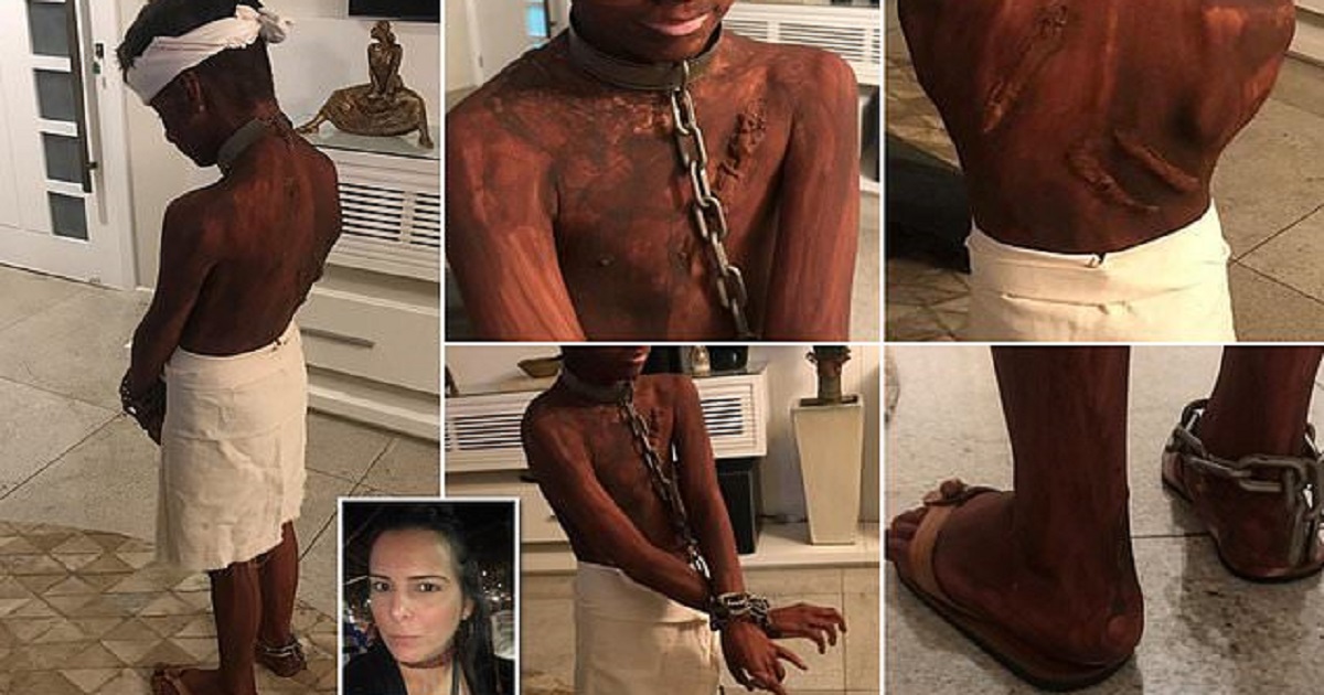 Βραζιλία: Μάνα έβαψε με καφέ μπογιά το γιο της και τον έντυσε σκλάβο για τις αποκριές