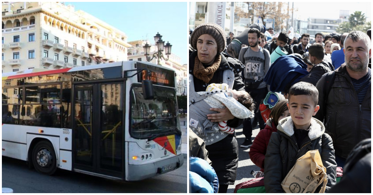 Οδηγός λεωφορείου στη Θεσσαλονίκη κατέβασε στο δρόμο πρόσφυγες: «Κατεβείτε και πάρτε το επόμενο».