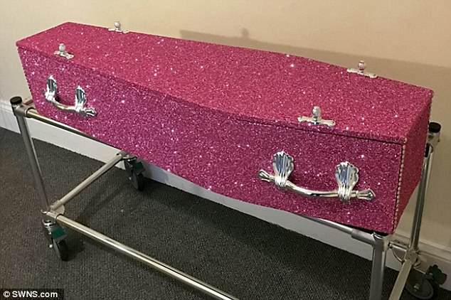 Chris and Dawn NichollsÃ‚Â  from Plymouth have started selling coffins covered in glitter after moving on from their glitzy furniture business