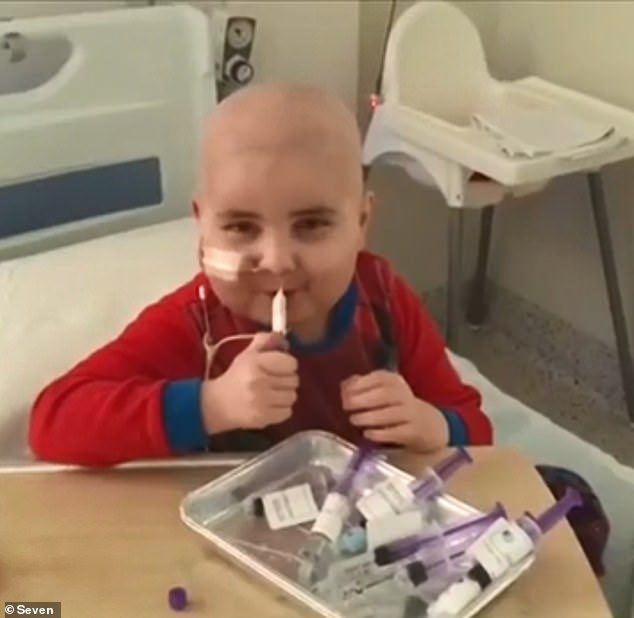 Ned Isham, four, was battling cancer and underwent two bone marrow transplants over four years