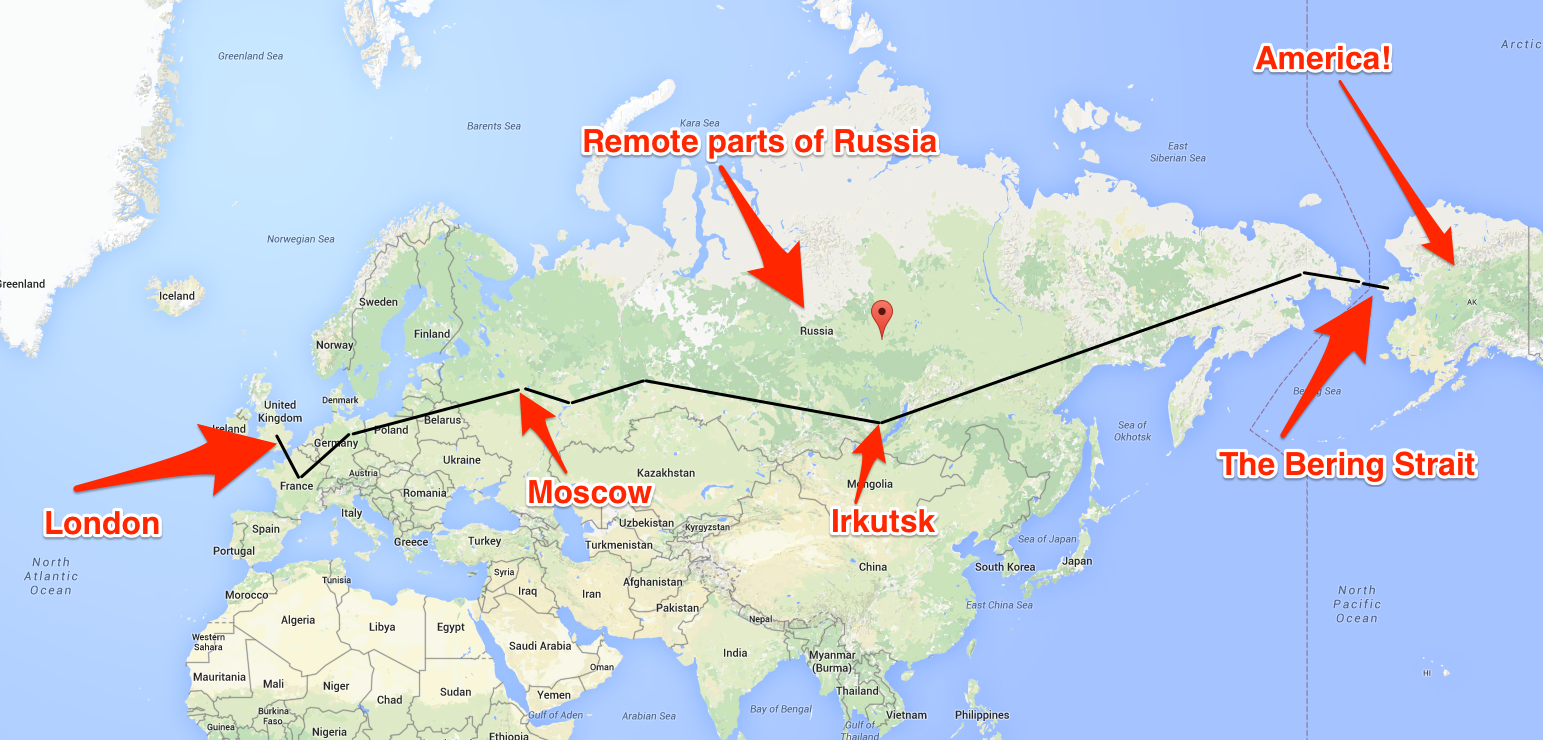 H Ρωσία φτιάχνει αυτοκινητόδρομο που θα ενώνει το Λονδίνο με τη Νέα Υόρκη