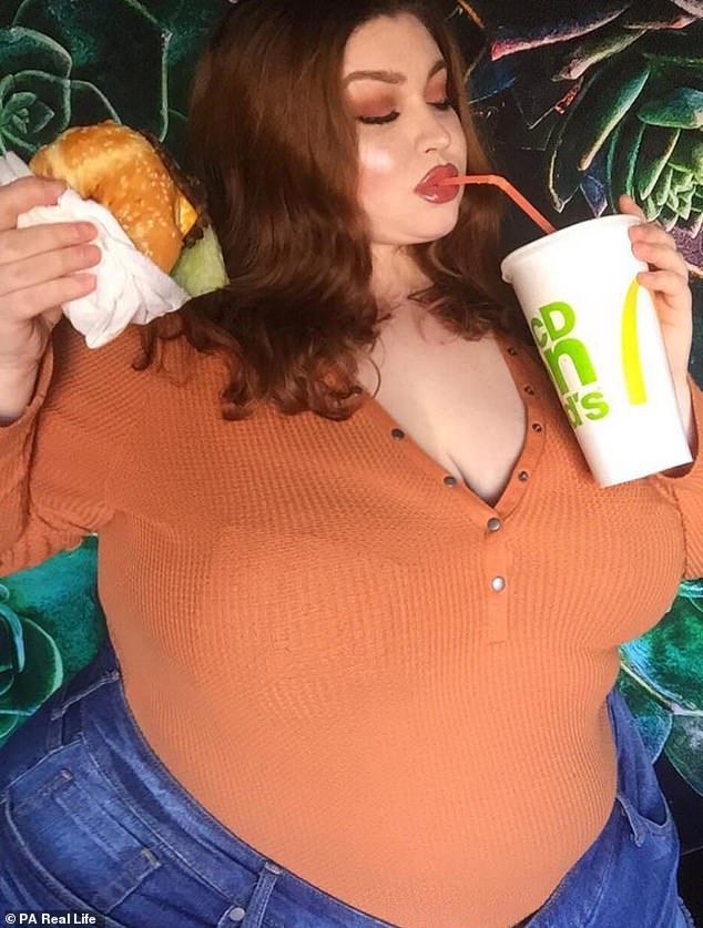 Amanda Faye, 25, who lives in Southern California and tips the scale at a whopping 462lbs, is part of a fetish community known as feederism, which eroticises eating and weight gain