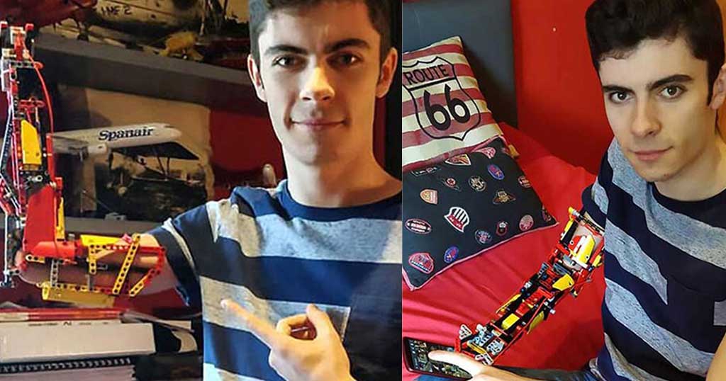 18χρονος ανάπηρος χωρίς χέρι έφτιαξε προσθετικό μέλος από LEGO και μας δίνει ένα μάθημα ζωής