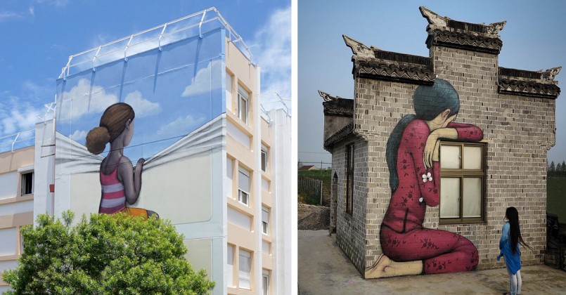 Γάλλος καλλιτέχνης του δρόμου μεταμορφώνει βαρετά κτίρια όλου του κόσμου σε έργα τέχνης