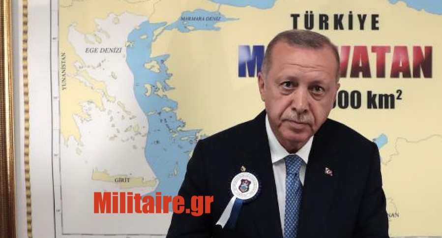 Ο χάρτης με το μισό Αιγαίο στην Τουρκία θα περάσει χωρίς κανείς να διαμαρτυρηθεί; Η φωτό σκάνδαλο