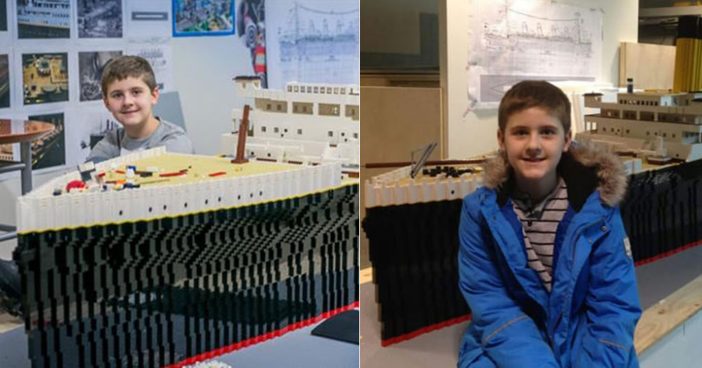 15χρονο αγόρι με αυτισμό δημιούργησε τον Τιτανικό με τουβλάκια Lego