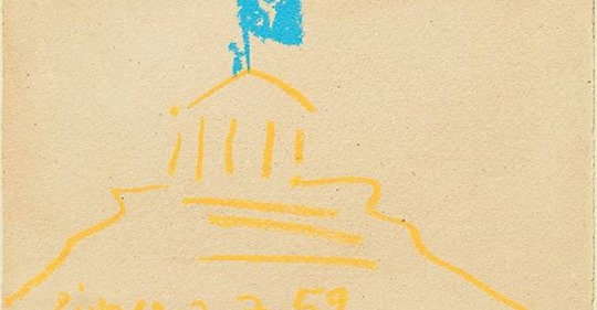 Όταν Ο Πάμπλο Πικάσο Ζωγράφισε Την Ηρωική Πράξη Του Μανώλη Γλέζου Στην Ακρόπολη