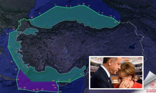 Πισώπλατη μαχαιριά από την Γερμανία: Δικαιολογούν τον χάρτη που δείχνει το μισό Αιγαίο τουρκικό