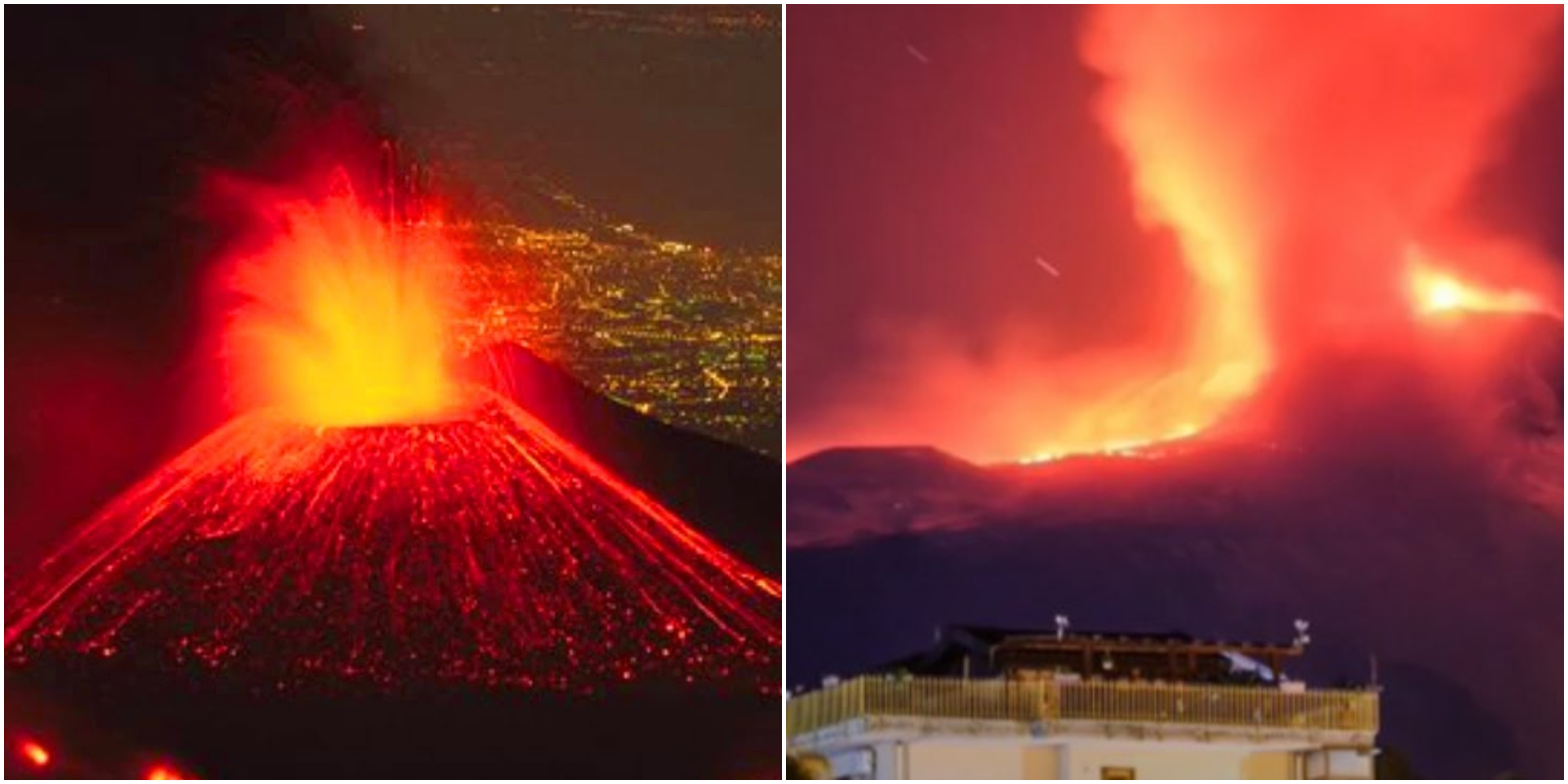 Ξύπνησε το ηφαίστειο Αίτνα και εκτοξεύει σιντριβάνια λάβας και στάχτης ύψους 100 μέτρων