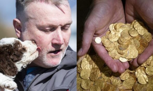 Κουτάβι έσκαψε και ανακάλυψε θησαυρό 6.000 λιρών – «Ήταν η πρώτη του βόλτα»