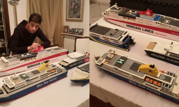 Ο 18χρονος Σερραίος που φτιάχνει καταπληκτικά πλοία από lego!