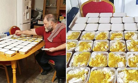 65χρονος άντρας μαγειρεύει 50 γεύματα την εβδομάδα για τους άστεγους και τα πληρώνει όλα μόνος
