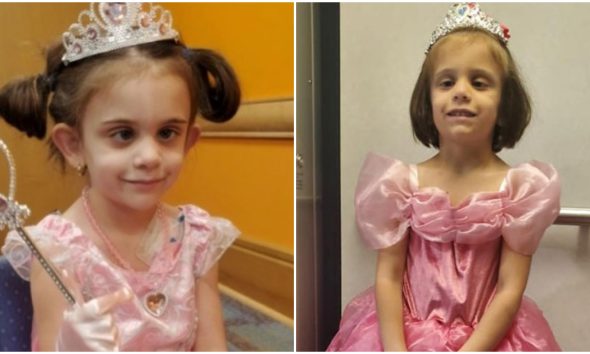 5χρονη με όγκο στον εγκέφαλο ντύνεται σαν πριγκίπισσα κάθε φορά που πάει να κάνει χημειοθεραπεία
