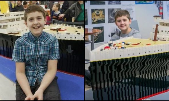 Δεκαπεντάχρονο αγοράκι με αυτισμό δημιούργησε πιστό αντίγραφο του Τιτανικού με τουβλάκια LEGO