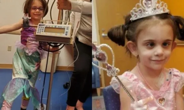 5χρονη με όγκο στον εγκέφαλο ντύνεται σαν πριγκίπισσα κάθε φορά που πάει να κάνει χημειοθεραπεία