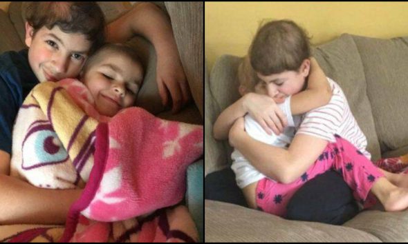 Αδέλφια παλεύουν μαζί τον καρκίνο και μια φωτογραφία τους που είναι αγκαλιασμένα προκαλεί ρίγη συγκίνησης