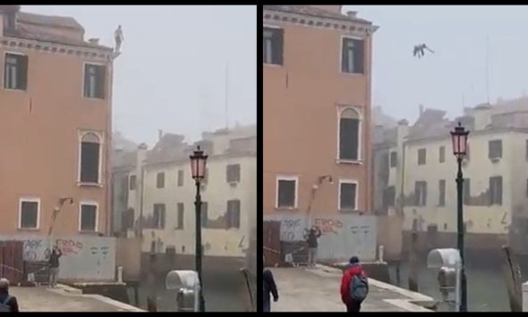Βενετία: «Εκδίδεται» πιστοποιητικό βλακείας σε άνδρα που πήδηξε από τριώροφο κτίριο στο κανάλι