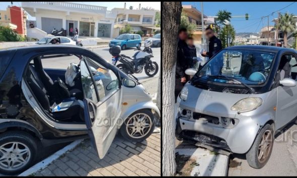 Ατύχημα στα Χανιά: Αυτοκίνητο καρφώθηκε σε δέντρο – Τραυματίστηκε ένα παιδί