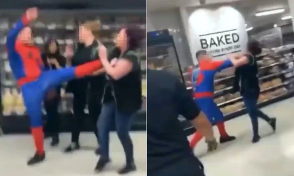 Δάσκαλος του kick boxing μεταμφιέστηκε σε Spiderman και ξυλοκόπησε εργαζόμενη σε σούπερ μάρκετ για «φάρσα»