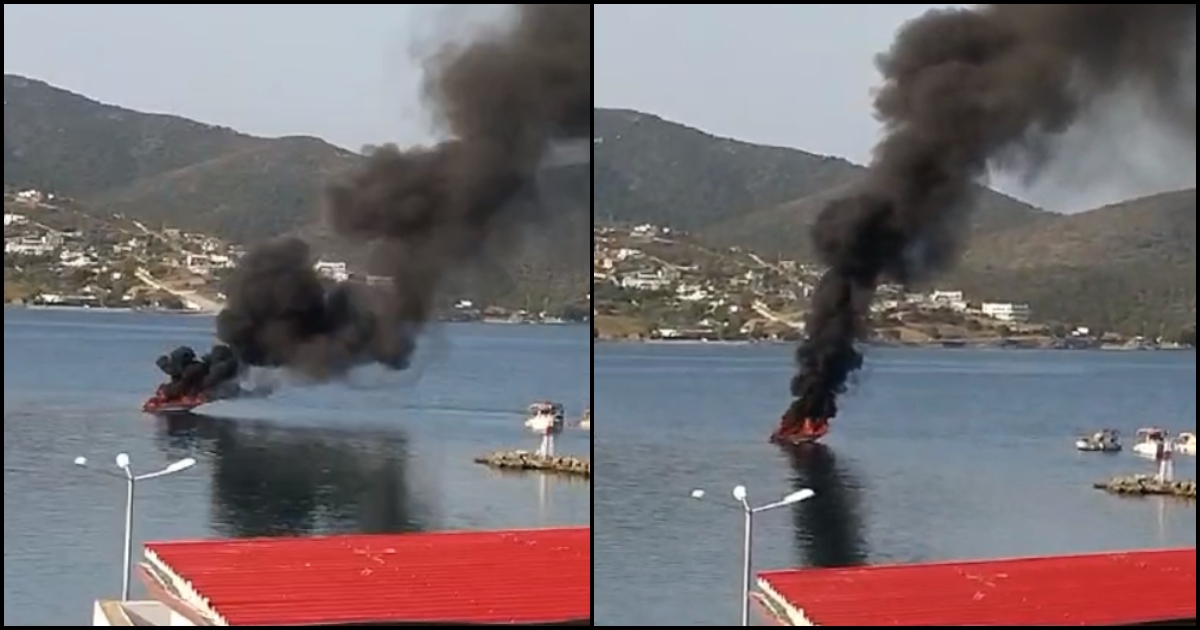 Βίντεο ντοκουμέντο από έκρηξη σκάφους στο Μαρμάρι: Εκσφενδονίστηκε στον αέρα ο επιβάτης