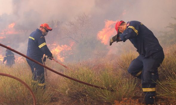 Πυρκαγιά στην Βοιωτία: Ανησυχία μην κάψει το ελατόδασος – Ελαφρώς καλύτερη η εικόνα του μετώπου