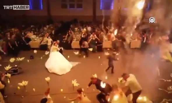 Ιράκ: Νέο τρομακτικό βίντεο από την πολύνεκρη τραγωδία με την πυρκαγιά στη γαμήλια δεξίωση