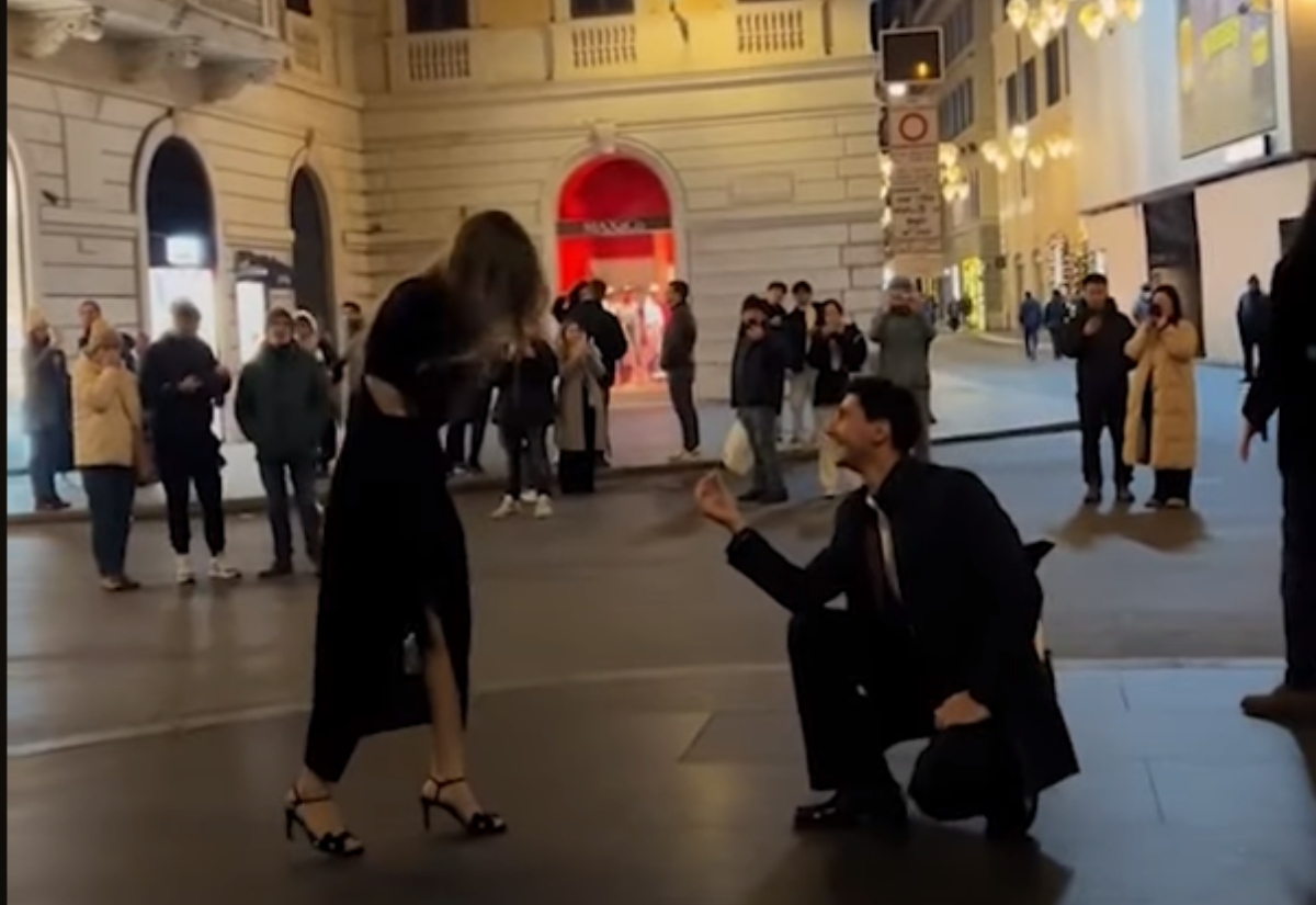 Άντρας πήγε την κοπέλα του στη Ρώμη να της κάνει πρόταση γάμου και εκείνη του είπε «όχι»