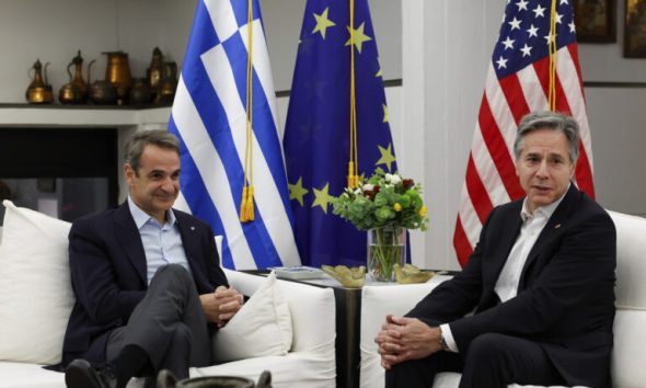 Μπλίνκεν σε Μητσοτάκη: Δεν θυμάμαι καμία άλλη εποχή που οι σχέσεις ΗΠΑ και Ελλάδας υπήρξαν πιο ισχυρές