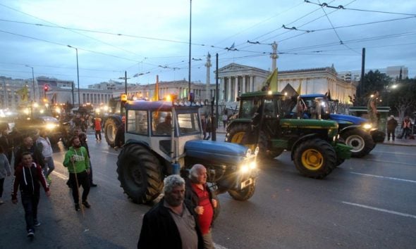 Αγροτικές κινητοποιήσεις: Τα σημεία υποδοχής των τρακτέρ για το συλλαλητήριο την Τρίτη στο Σύνταγμα
