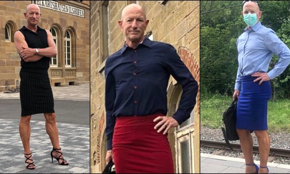 64χρονος άνδρας φοράει τακούνια και κολλητές φούστες γιατί αισθάνεται μεγαλύτερη αυτοπεποίθηση