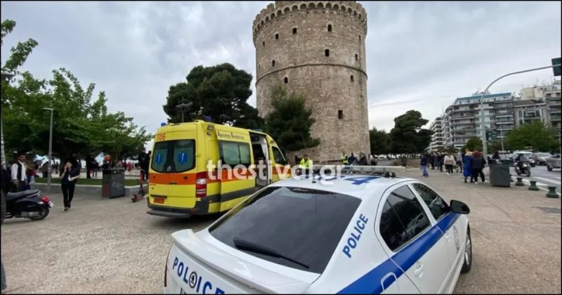 Φρίκη στη Θεσσαλονίκη: Άνδρας έπεσε από τον Λευκό Πύργο