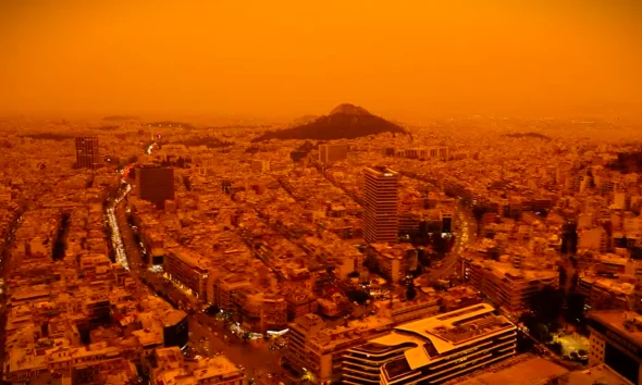 Καιρός: Ποιες περιοχές θα «βαφτούν κόκκινες» από την αφρικανική σκόνη τις επόμενες ώρες – Δείτε live την εξέλιξη του νέου κύματος
