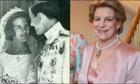 Η βασίλισσα της καρδιάς μας: Η 77χρονη Άννα Μαρία εμφανίστηκε στο παλάτι με ροζ φόρεμα και αληθινές πέρλες